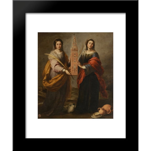 St. Justina and St. Rufina 20x24 Framed Art Print by Murillo, Bartolome