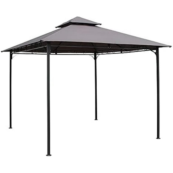 St. Kitts Vented Canopy Gazebo - Dark GreySteel Grey, YF-3136B-CNP-GY$$Garden & Patio
