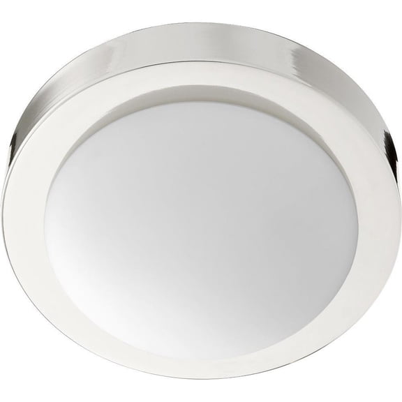 St Lawrence Drift 1 Light Flush Mount in Bailey Street Home Home Collection Style 9.25 inches Wide By 3.75 inches High-Polished Nickel Finish Bailey