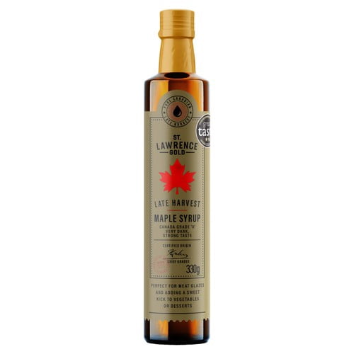 St. Lawrence Gold Late Harvest Grade A Maple Syrup 330g, British Import (Pack of 2)