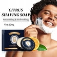 thumbnail image 1 of St. Lawrence Men's Citrus Shaving Soap 120g/3.52oz, Natural Shea Butter & Coconut Oil, Rich Lather Moisturizing Shaving Cream, Sulfate & Paraben Free, 1 of 6