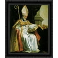 thumbnail image 1 of St. Leander 20x24 Black Ornate Wood Framed Canvas Art by Murillo, Bartolome, 1 of 2
