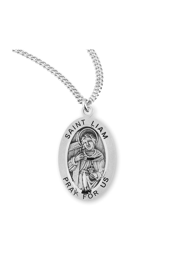 St. Liam Sterling Silver Medal Necklace