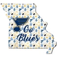 thumbnail image 1 of St. Louis Blues 12'' Floral State Sign, 1 of 1