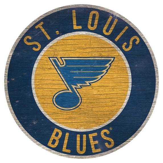 St. Louis Blues 12'' State Circle Sign