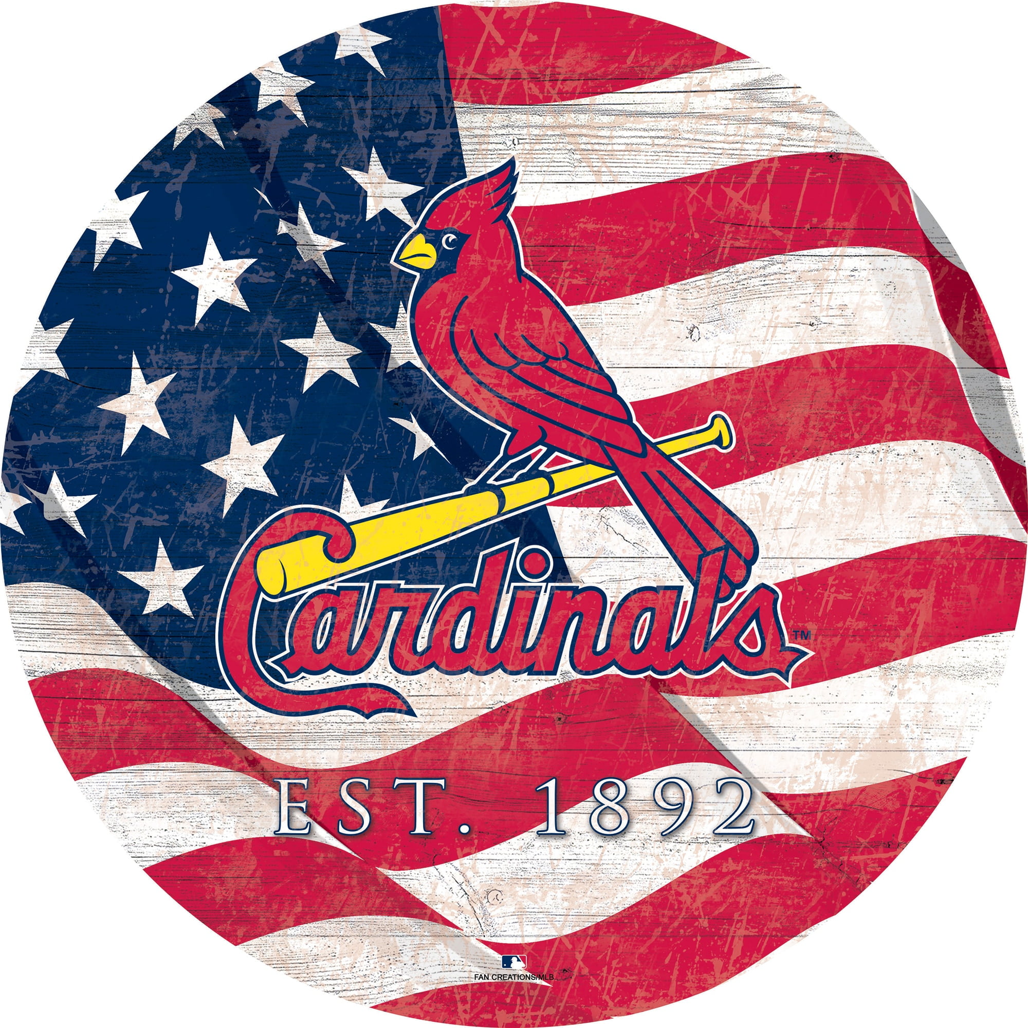 St. Louis Cardinals Distressed Flag 11x19