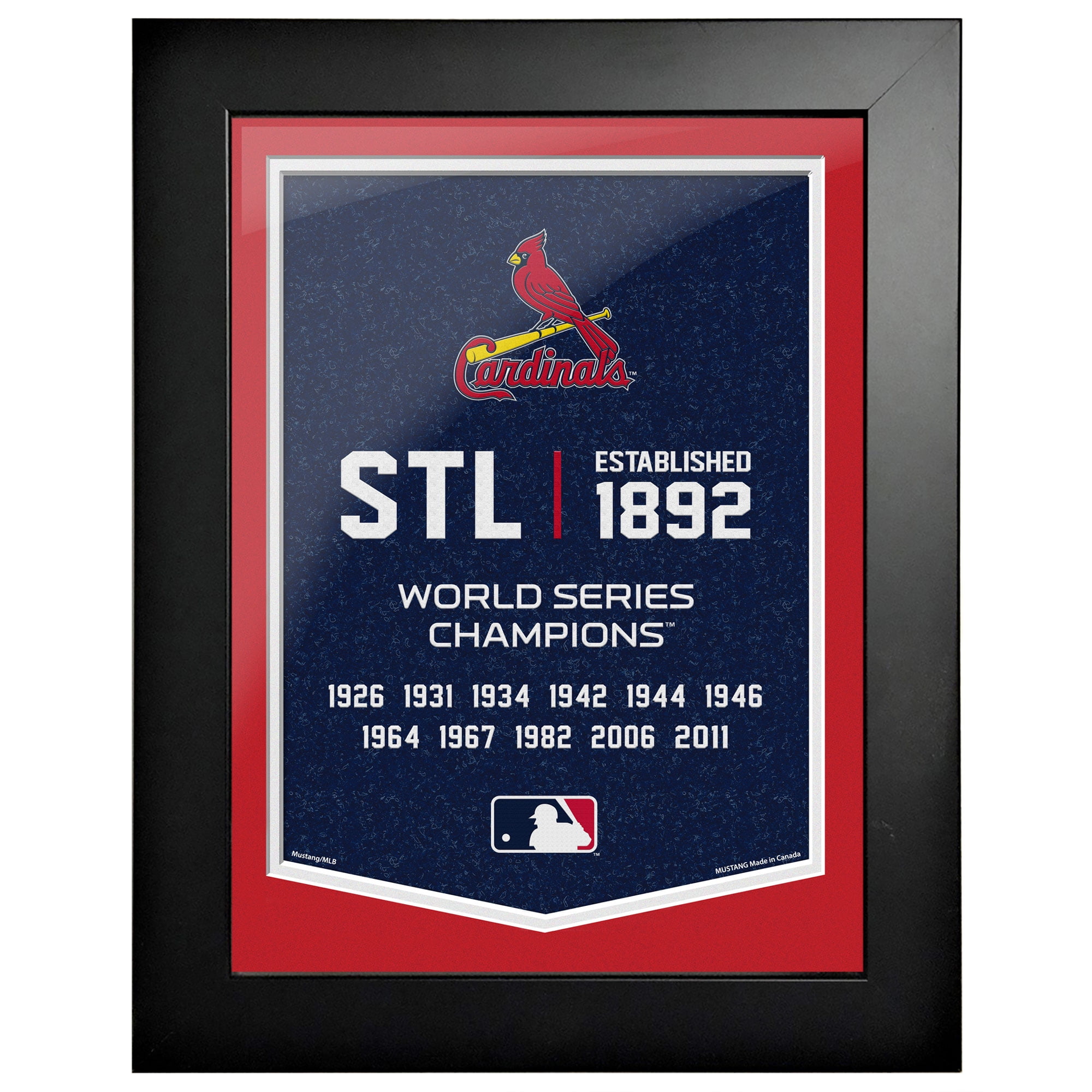 St. Louis Cardinals 12'' x 16'' Empire Framed Artwork - Walmart.com