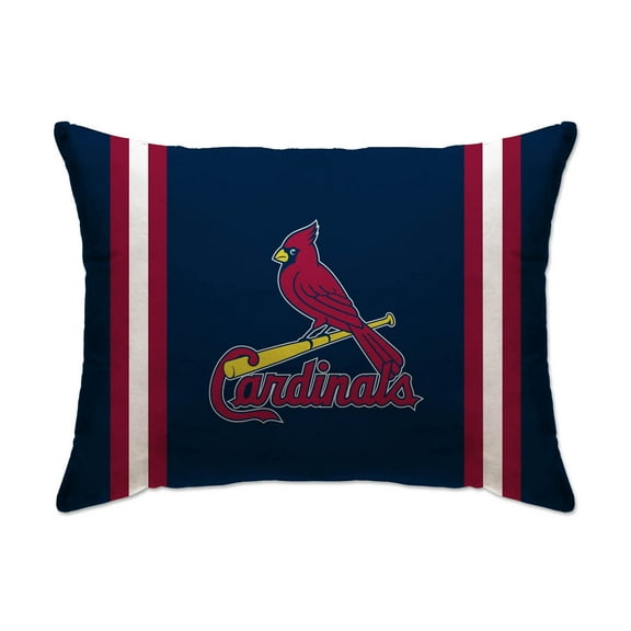St. Louis Cardinals 20" x 26" Standard Stripe Logo Micro Plush Bed Pillow Cover
