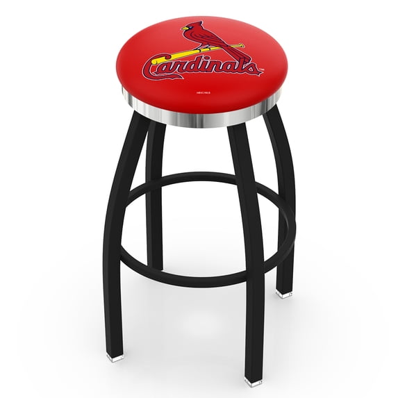 St. Louis Cardinals 25" Swivel Counter Stool with Chrome Accent