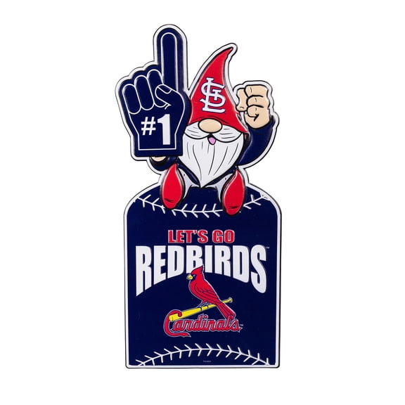 St. Louis Cardinals 30" Metal Gnome 3-in-1 Outdoor Yard Sign