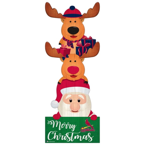 St. Louis Cardinals 31'' Santa Stack Leaner