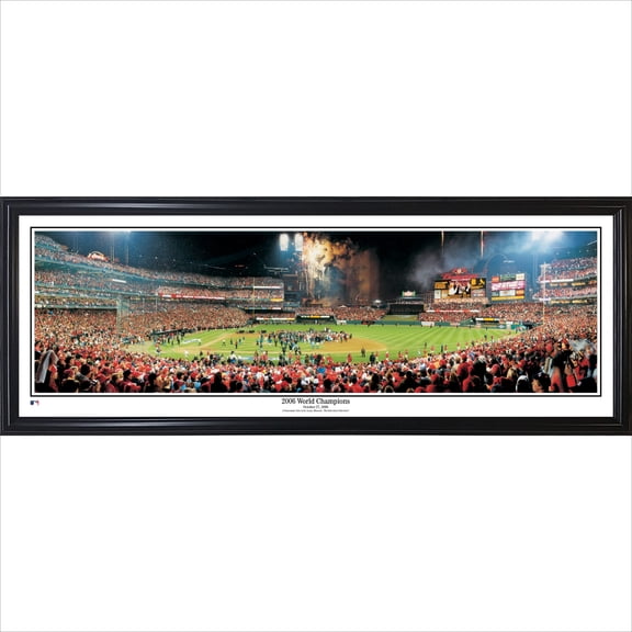 St. Louis Cardinals 39'' x 13.5'' 2006 World Series Champions Standard Framed Panorama