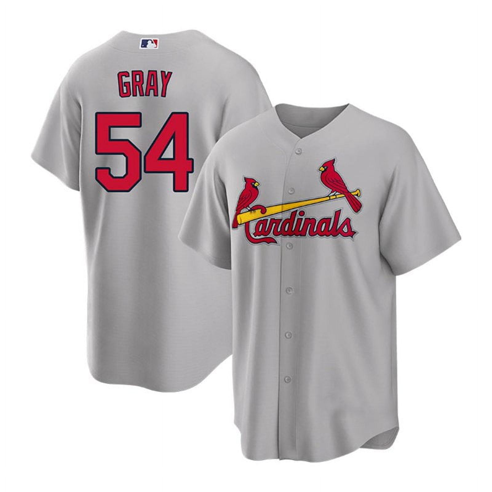 St._ Louis_Cardinals #54 Gray Fans Apparel Baseball Jersey Home Shirt ...