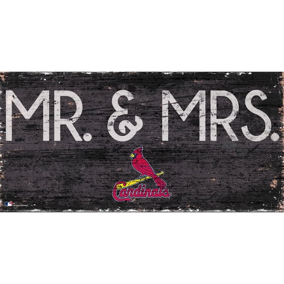 St. Louis Cardinals 6'' x 12'' Mr. & Mrs. Sign