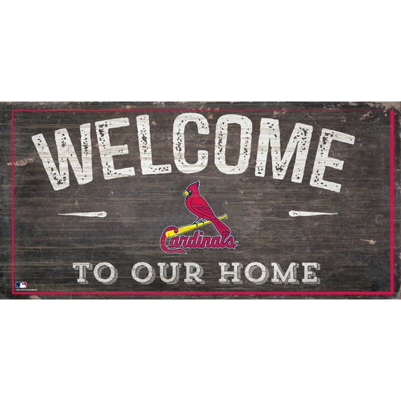 St. Louis Cardinals 6'' x 12'' Welcome to Our Home Sign