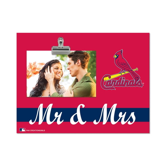 St. Louis Cardinals 8" x 10.5" Briteline Mr & Mrs Clip Frame
