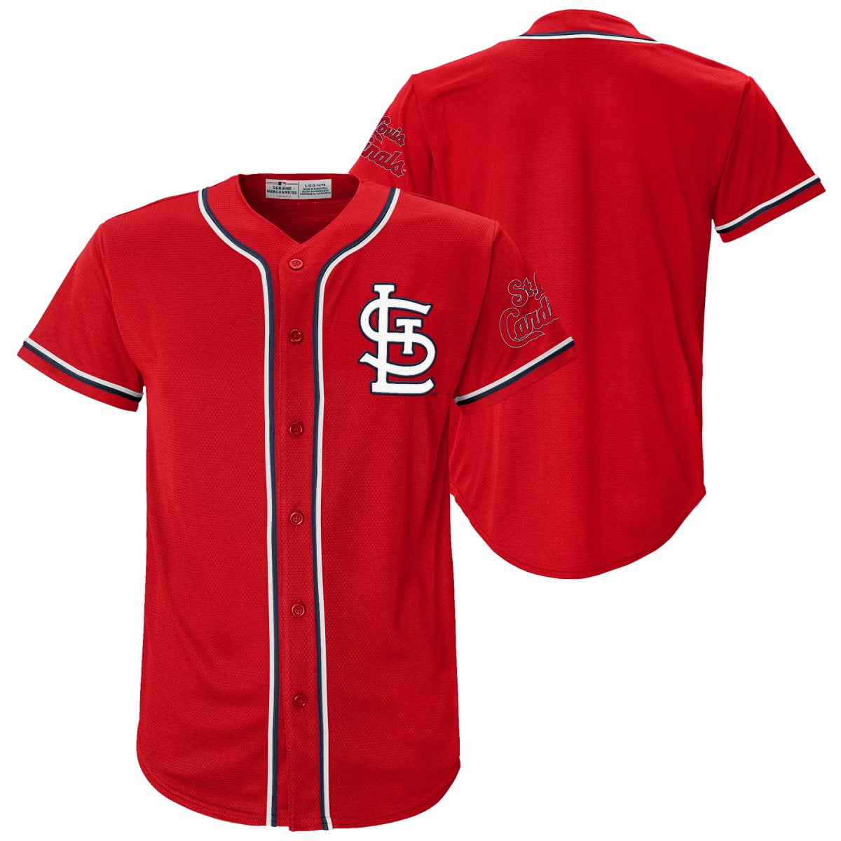 MLB St Louis Cardinals Youth Primary Color Synthetic Jersey