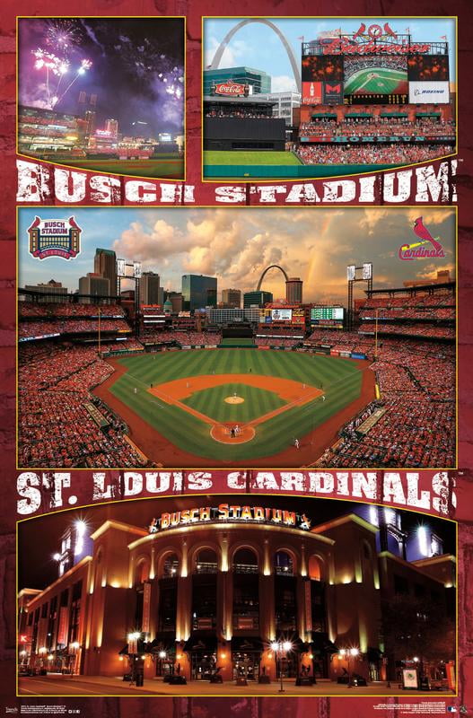 MLB St. Louis Cardinals - Busch Stadium 16 Wall Poster, 22.375 x 34,  Framed 