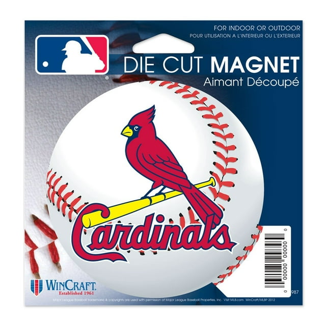 St. Louis Cardinals Official MLB 4.5 inch x 6 inch Car Magnet by Wincraft