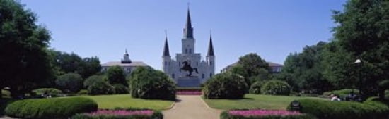 St Louis Cathedral Jackson Square New Orleans LA USA Canvas Art - Panoramic Images (36 x 12)