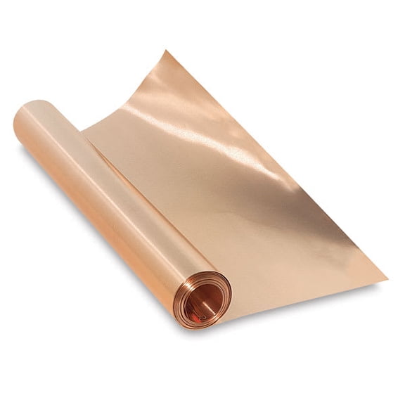 St Louis Crafts 36 Gauge Copper Metal Foil Roll, 12 Inches x 10 Feet