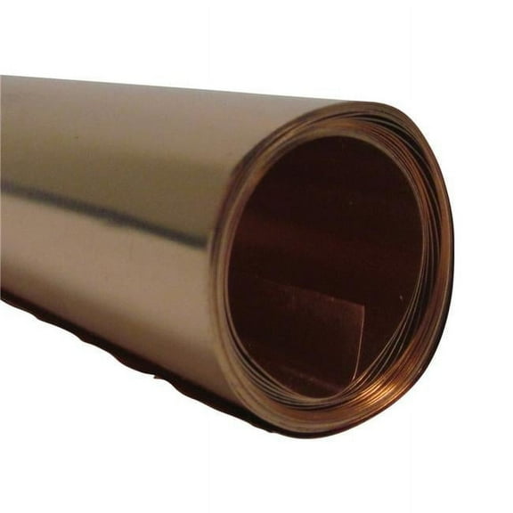 St. Louis Crafts 405809 36 Gauge Copper Metal Foil Roll, 12 in. x 5 ft.