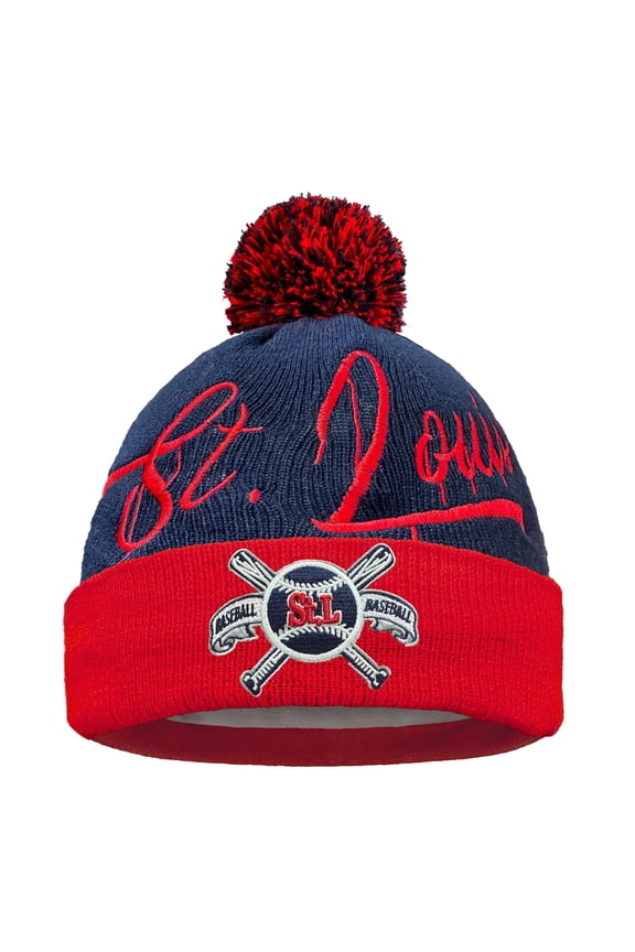 St. Louis Football Team Winter Knit Beanie, Cuffed Stylish Sport Toque Cap for Cold Weather