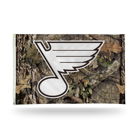 St Louis Hockey Blues 3x5 Indoor Outdoor Camo Banner Flag with grommets for hanging