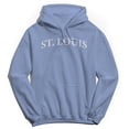 thumbnail image 1 of St Louis Humor Graphic Light Blue Men's Crewneck Sweatshirt Hoodie, 1 of 1