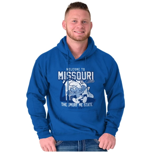 St Louis MO Gateway Arch Cool Smurfs Unisex Plus Size Hoodie Brisco Brands 5X