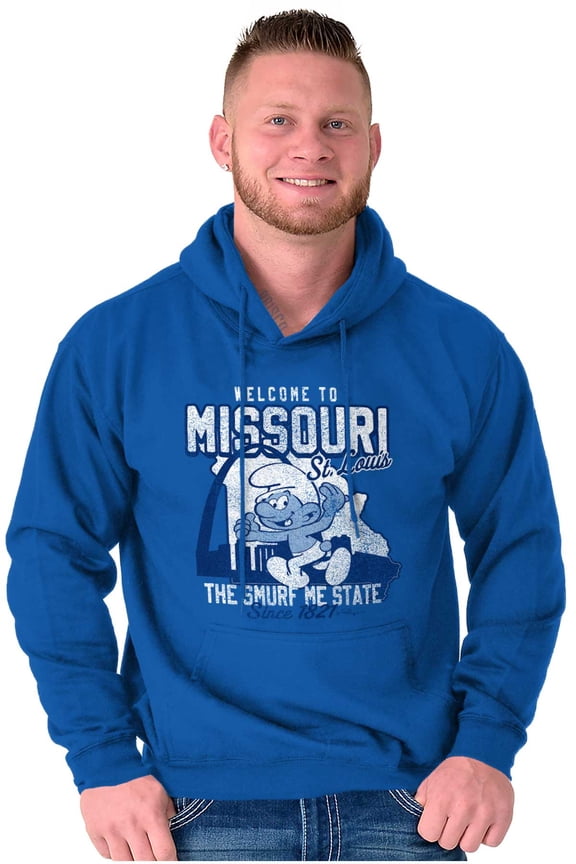 St Louis MO Gateway Arch Cool Smurfs Hoodie Sweatshirt Women Men Brisco Brands X