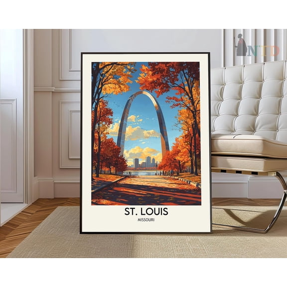 St Louis Missouri Gateway Arch Poster Unframed Paper Print