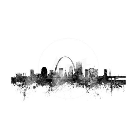 St Louis Missouri Skyline, Unframed Art Print Wall Art by Michael Tompsett Sold by Art.Com