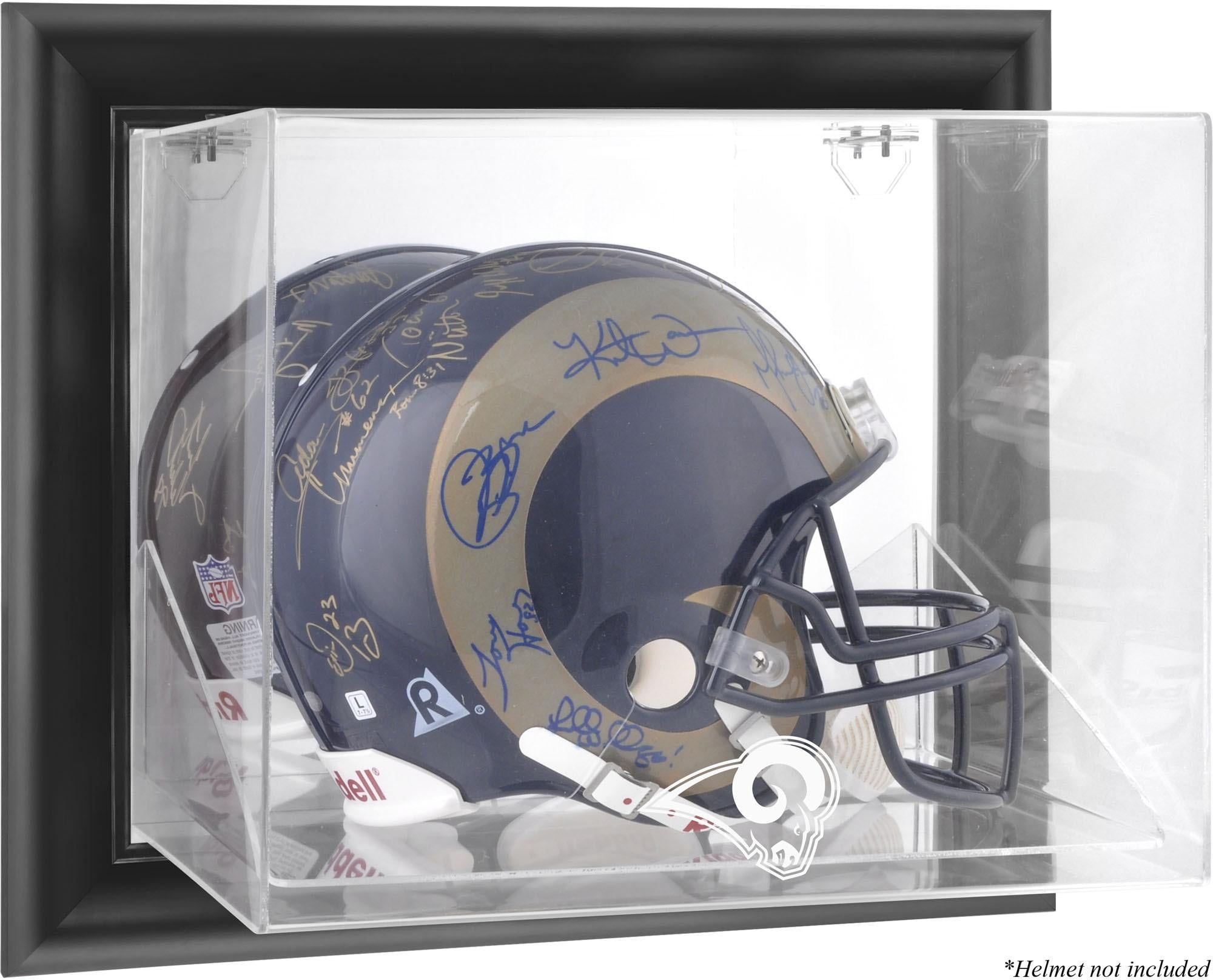 St. Louis Rams Black Framed WallMounted Helmet Display