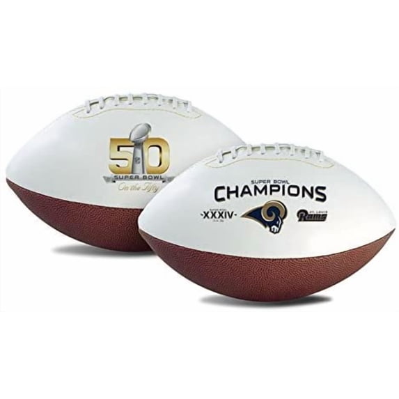 Jarden NFL St. Louis Rams Full Size FootballOn The Fifty, Team Colors, One Size