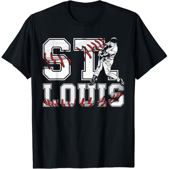 St Louis Retro Baseball Lover Met At Game Day Apparel T-Shirt