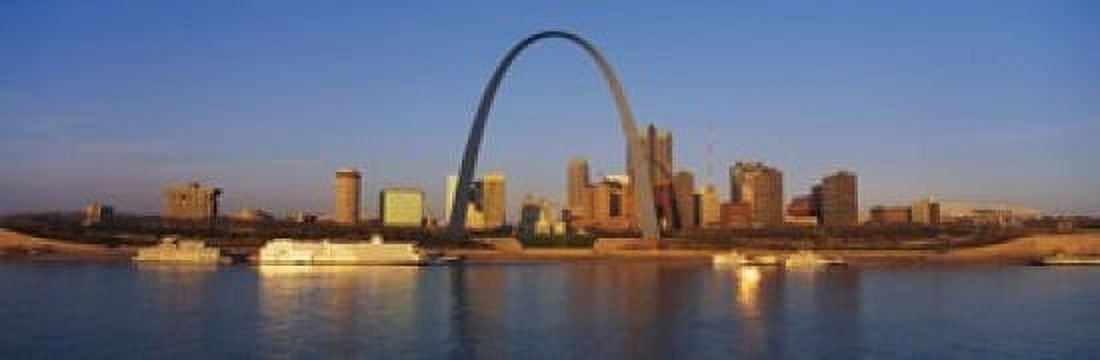 St Louis Skyline Canvas Art - Panoramic Images (18 x 6)