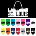 thumbnail image 1 of Pet and Dog Bandana Screen Printed, "St. Louis Skyline", 1 of 10
