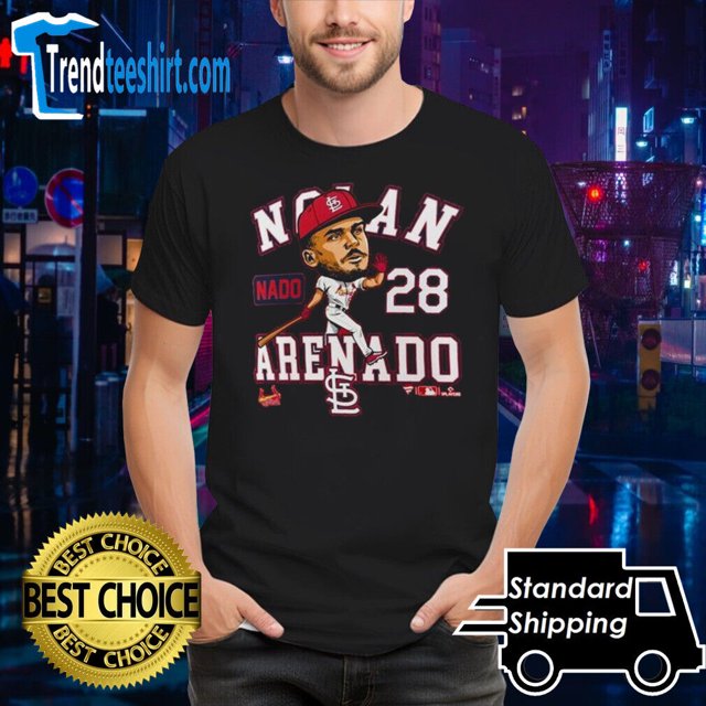 St. Louis Team Cardinals Nolan Arenado Hometown Caricature TShirt