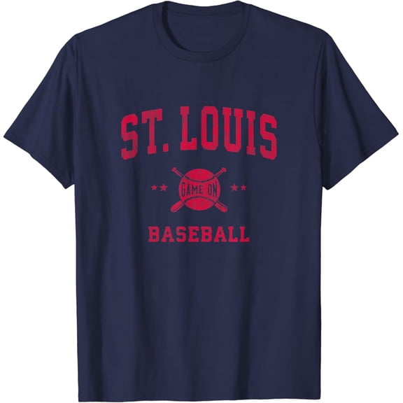 St Louis Vintage Baseball Throwback Retro Design T-Shirt