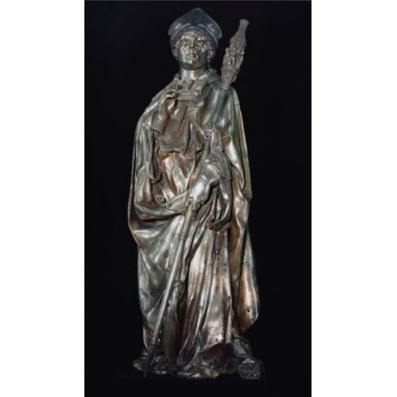 St Louis of Toulouse Donatello Ca1386-1466 Italian Bronze Basilica Di Santa Croce Florence Italy Print - 18 x 24 in.