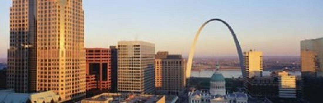 St Louis skyline Canvas Art - Panoramic Images (18 x 6)