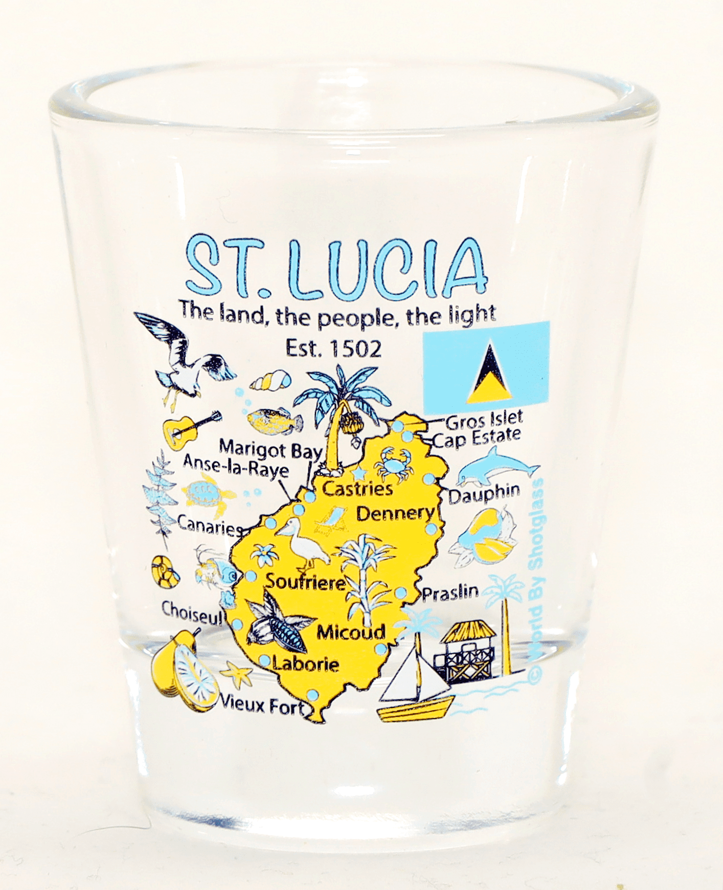 Shot Glass Landmarks Shot Glass Australia Con Collage Di Icone E Monumenti: Raro, Da Collezione, Souvenir Perfetto Shot Glass 5x6 Cm