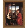 thumbnail image 1 of St Luke Drawing the Portrait of the Madonna 20x24 Gold Ornate Wood Framed Canvas Art by Weyden, Rogier van der, 1 of 2
