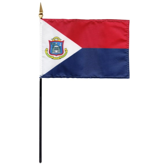 St. Maarten - 4"X6" Stick Flag