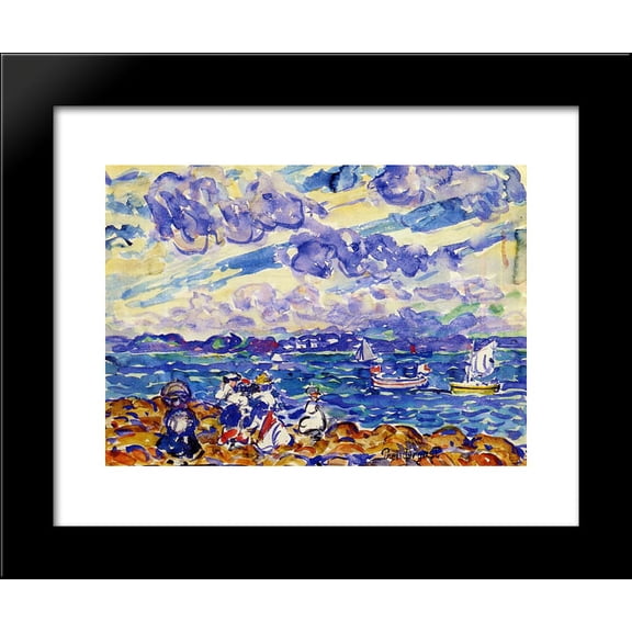 St. Malo 20x24 Framed Art Print by Prendergast, Maurice