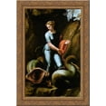 thumbnail image 1 of St. Margaret 19x24 Gold Ornate Wood Framed Canvas Art by Raphael, 1 of 2