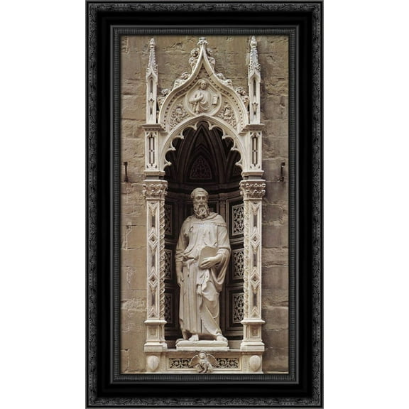 St Mark 16x24 Black Ornate Wood Framed Canvas Art by Donatello