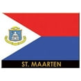 thumbnail image 1 of St.Martin/St.Maarten Flag Caribbean Fridge Collector's Souvenir Magnet 2.5 inches X 3.5 inches, 1 of 1