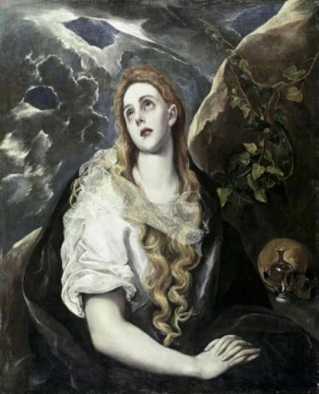 St Mary Magdalene In Penitence 1580-85 El Greco (1541-1614Greek) Oil on canvas Nelson-Atkins Museum of Art Kansas City MO USA Canvas Art - El Greco (24 x 36)